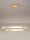 LED Hängelampe in Gold 90 cm lang dimmbar Ring warmweiß