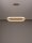 LED Hängelampe in Gold 90 cm lang dimmbar Ring warmweiß