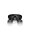 LED Deckenlampe Ø 30 cm Schwarz Grau dimmbar Rauchglas