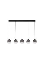 LED H&auml;ngeleuchte Schwarz Grau 102 cm lang dimmbar...