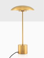 LED Tischlampe in Gold 50 cm Metall warmweiß...