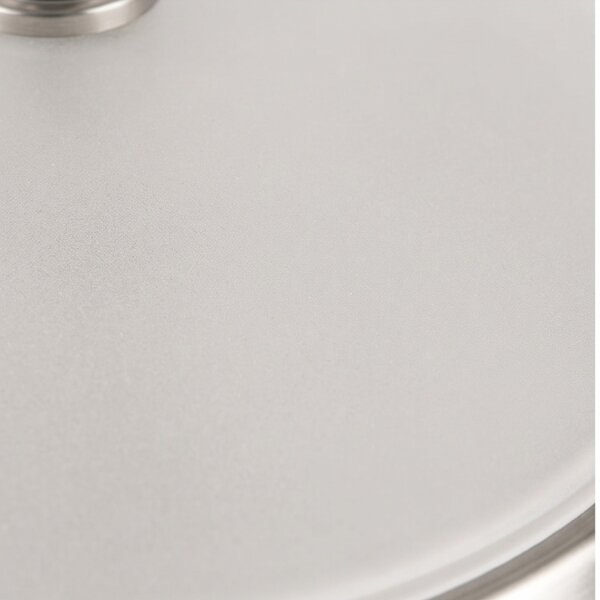 Lampe de salon verre rond Ø30cm en nickel ELENI