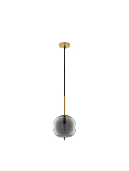 Hängeleuchte in Grau Gold Ø 18,5 cm E27 höhenverstellbar
