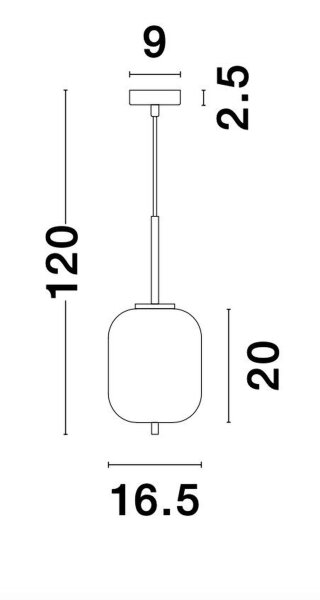 Hängelampe in Gold Weiß 16,5 cm breit E14 höhenverstellbar