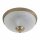 Plafonnier antique verre Art Nouveau rond salon