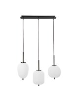 Pendelleuchte Glas Metall E14 53 cm lang in Gold...