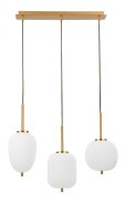 H&auml;ngelampe in Wei&szlig; Gold 53 cm lang E14 Retro...