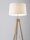 Stehlampe Dreibein E27 145 cm Natur Weiß Skandinavisch