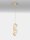 LED Hängelampe in Gold Bernstein 16 cm breit dimmbar schmal