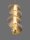 LED Hängelampe in Gold Bernstein 16 cm breit dimmbar schmal