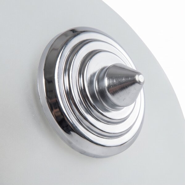 Plafonnier Blanc Verre Ø18cm rond petit salon
