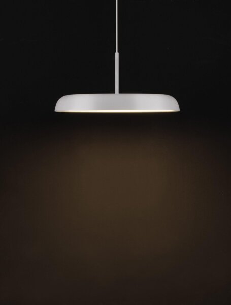 LED Pendelleuchte Ø 45 cm dimmbar Weiß höhenverstellbar