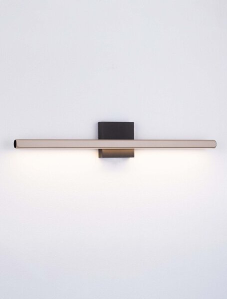 LED Wandlampe 62 cm lang Schwarz Mokka warmweiß KOSS Modern