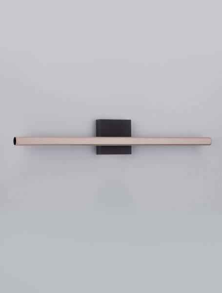 LED Wandlampe 62 cm lang Schwarz Mokka warmweiß KOSS Modern