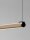 LED Hängelampe Schwarz Mokka 123 cm lang dimmbar warmweiß