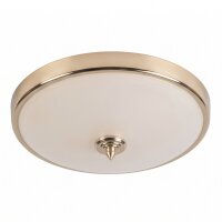 Plafonnier ELENI verre rond en laiton Art Nouveau