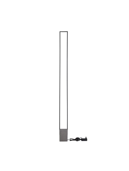 LED Stehlampe 160 cm Schwarz Beton Aluminium warmweiß KYLAN