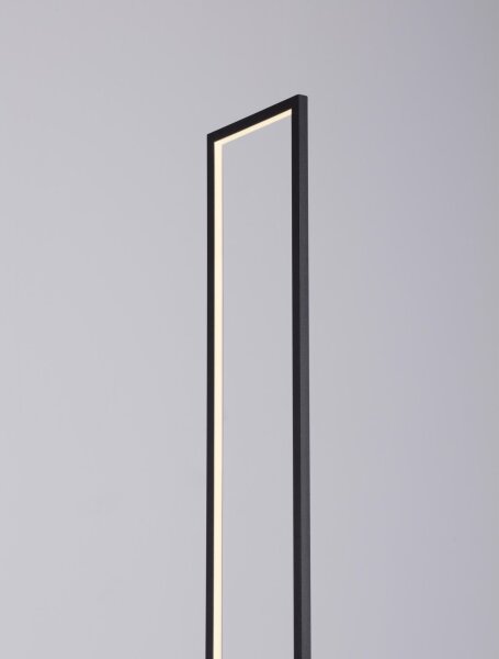 LED Stehlampe 160 cm Schwarz Beton Aluminium warmweiß KYLAN
