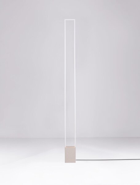 LED Stehleuchte Weiß 160 cm Beton Aluminium warmweiß KYLAN