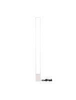 LED Stehleuchte Weiß 160 cm Beton Aluminium...
