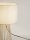 Tischlampe E27 50 cm Natur Weiß Bambus Stoffschirm LAMBERT