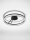LED Deckenlampe Ring Ø 60 cm Schwarz dimmbar warmweiß Modern