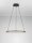 LED Pendelleuchte Schwarz Ø 60 cm dimmbar Ring warmweiß