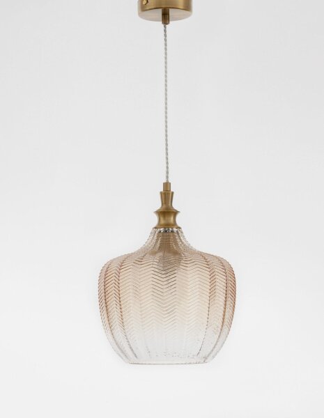 Hängeleuchte in Gold Champagner Ø 24 cm E27 höhenverstellbar