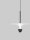 LED Pendelleuchte rund Ø 34 cm Schwarz Weiß höhenverstellbar