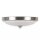 Plafonnier Blanc Rond Verre strié Ø38cm ELENI