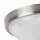 Plafonnier Blanc Rond Verre strié Ø38cm ELENI