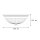 Plafonnier Blanc Rond Verre strié Ø38cm ELENI