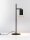 Tischleuchte GU10 schwenkbar 50 cm in Schwarz Gold Aluminium