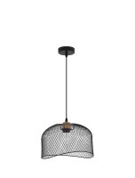 Pendelleuchte rund E27 &Oslash; 30 cm Schwarz...