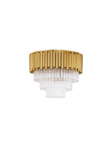 Deckenleuchte Klassisch in Gold Ø 40 cm E14 Kristall