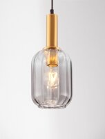 Pendelleuchte E27 Ø 14 cm in Gold Grau...