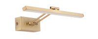 LED Wandlampe 38 cm breit in Antik Messing Metall...