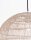 Hängelampe Schwarz Beige Ø 40 cm E27 Rattan Metall rund