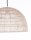 Hängelampe Schwarz Beige Ø 40 cm E27 Rattan Metall rund