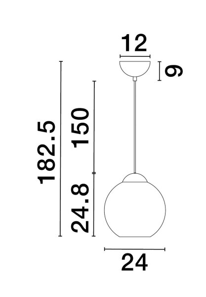 Pendelleuchte E27 Ø 24 cm Schwarz Grau höhenverstellbar