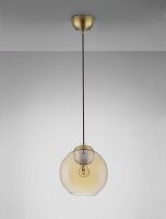 Hängelampe Retro in Gold Bernstein Ø 24 cm...