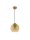 Hängelampe Retro in Gold Bernstein Ø 24 cm E27 LOREN