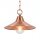 Lampe à suspendre cuivre laiton véritable ronde cuisine table à manger