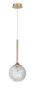 H&auml;ngeleuchte in Gold &Oslash; 15 cm G9...