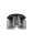 Deckenlampe E27 Ø 37 cm Schwarz Grau Retro Rauchglas MADDOX