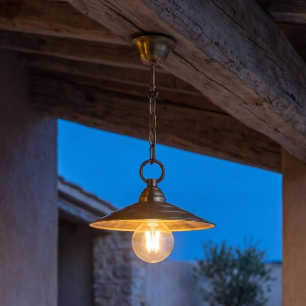 Laiton Lampe à suspendre ronde Ø26cm table à manger cuisine ANGELOS