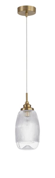 Pendelleuchte E14 13 cm breit in Gold höhenverstellbar