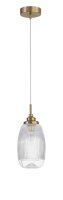 Pendelleuchte E14 13 cm breit in Gold h&ouml;henverstellbar