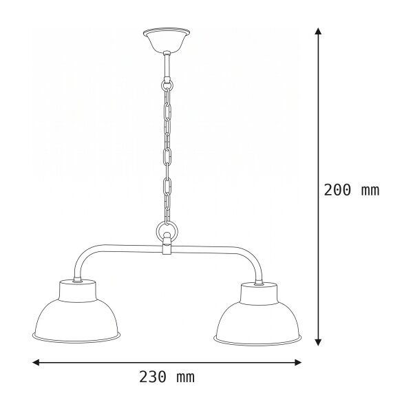 Suspension table à manger en laiton L:65cm ARTEMIS