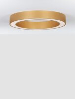 LED Deckenleuchte in Gold Ø 60 cm dimmbar Ring...
